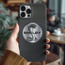 Load image into Gallery viewer, Ford Mustang Shelby Cobra Tempered Glass iPhone Case FREE Shipping Worldwide!