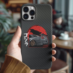 Coque iPhone en fibre de carbone Nissan GTR R34 R35 Skyline Livraison GRATUITE dans le monde entier !!