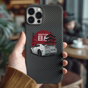 Coque iPhone en fibre de carbone Nissan GTR R34 R35 Skyline Livraison GRATUITE dans le monde entier !!