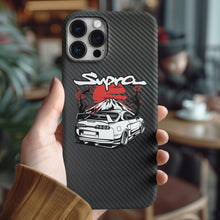 Charger l&#39;image dans la galerie, Coque iPhone en fibre de carbone pour Toyota Supra MK4 MK5, livraison gratuite dans le monde entier