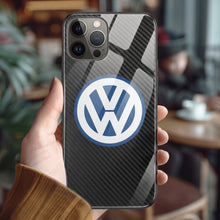 Load image into Gallery viewer, VW Volkswagen Tempered Glass iPhone Case FREE Shipping Worldwide!