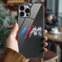 Load image into Gallery viewer, BMW M Tempered Glass iPhone Case FREE Shipping Worldwide!