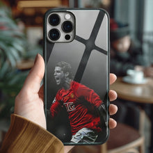 Load image into Gallery viewer, Cristiano Ronaldo Tempered Glass iPhone Case FREE Shipping Worldwide!