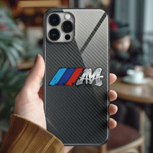 Charger l'image dans la galerie, Coque iPhone en fibre de carbone et verre trempé Audi, livraison gratuite dans le monde entier