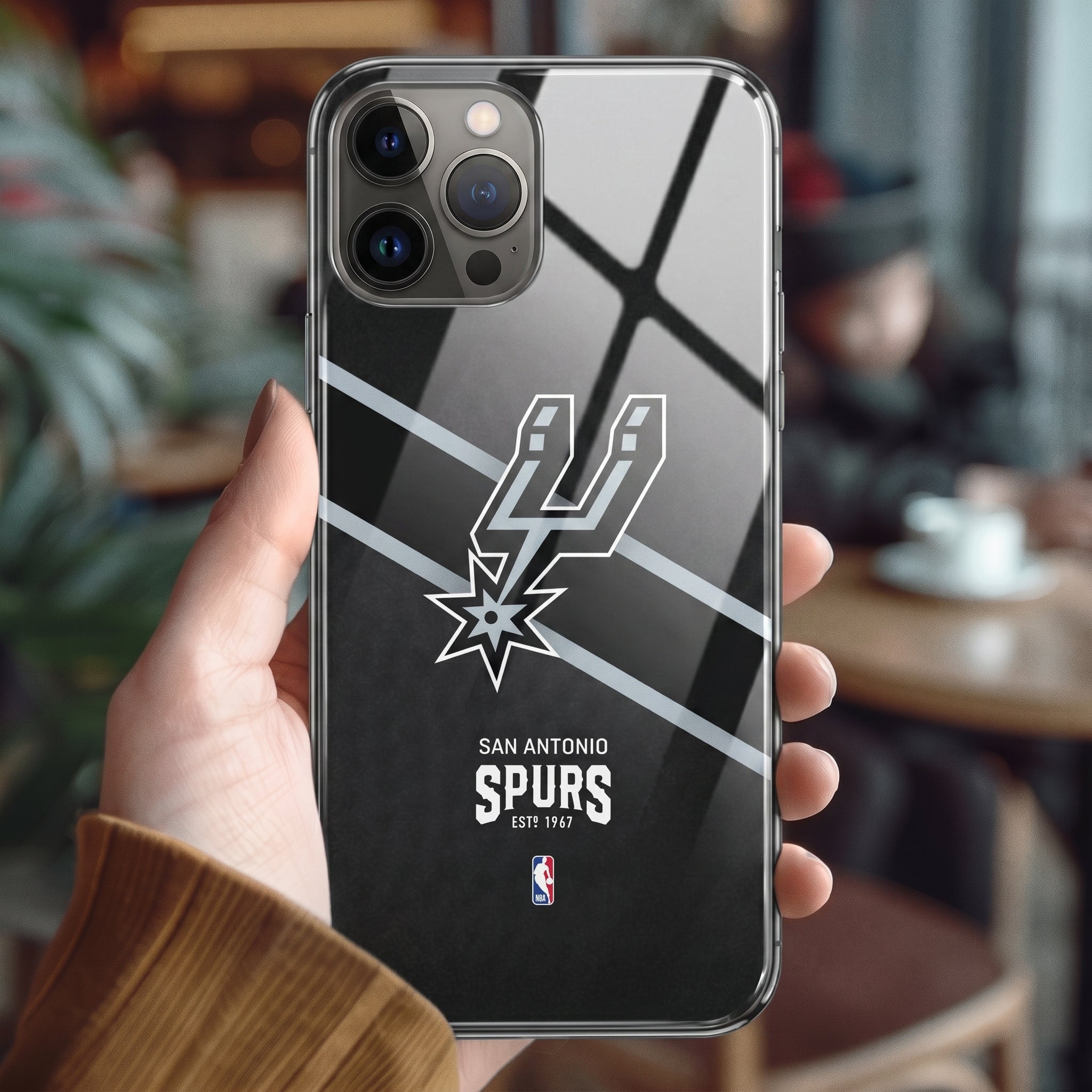 San Antonio Spurs NBA Tempered Glass iPhone Case FREE Shipping Worldwide!