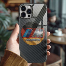 Charger l'image dans la galerie, Coque iPhone en fibre de carbone et verre trempé Audi, livraison gratuite dans le monde entier