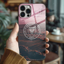 Load image into Gallery viewer, Inter Miami CF MLS Tempered Glass iPhone Case FREE Shipping Worldwide!
