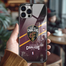 Load image into Gallery viewer, Cleveland Cavaliers NBA Tempered Glass iPhone Case FREE Shipping Worldwide!