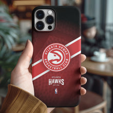 Load image into Gallery viewer, Atlanta Hawks NBA Tempered Glass iPhone Case FREE Shipping Worldwide!