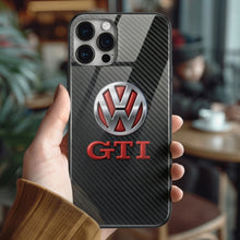 Load image into Gallery viewer, VW Volkswagen Golf GTI Tempered Glass iPhone Case FREE Shipping Worldwide!