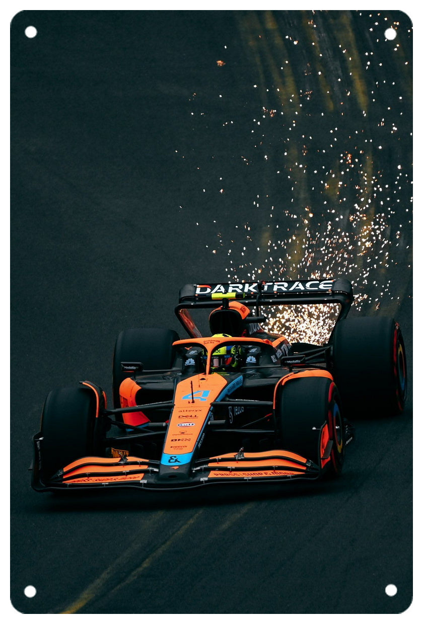 Dekorative Metallplatte der Formel F1. KOSTENLOSER Versand weltweit!!