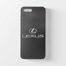 Charger l&#39;image dans la galerie, Coque en verre trempé et fibre de carbone Lexus pour iPhone, livraison gratuite dans le monde entier