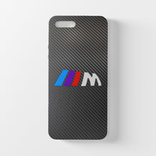 Charger l&#39;image dans la galerie, Coque iPhone en fibre de carbone et verre trempé BMW M Power, livraison gratuite dans le monde entier