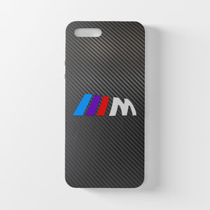 Coque iPhone en fibre de carbone et verre trempé BMW M Power, livraison gratuite dans le monde entier
