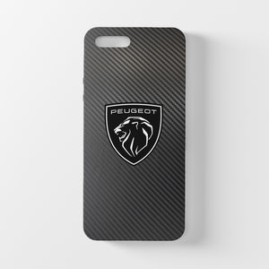 Peugeot iPhone-Hülle aus gehärtetem Glas aus Carbonfaser, kostenloser Versand weltweit