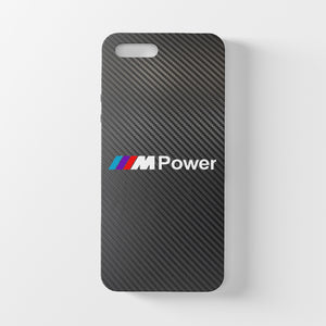 Coque iPhone en fibre de carbone et verre trempé BMW M Power, livraison gratuite dans le monde entier