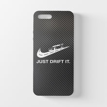 Charger l&#39;image dans la galerie, Coque iPhone en fibre de carbone et verre trempé Just Drift It, livraison gratuite dans le monde entier