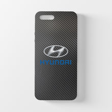 Load image into Gallery viewer, Hyundai Carbon Fiber Tempered Glass iPhone Case FREE Shipping Worldwide