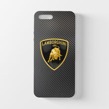 Charger l&#39;image dans la galerie, Coque iPhone en fibre de carbone et verre trempé Lamborghini, livraison gratuite dans le monde entier