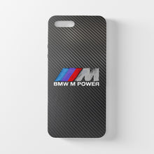 Charger l&#39;image dans la galerie, Coque iPhone en fibre de carbone et verre trempé BMW M Power, livraison gratuite dans le monde entier