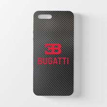 Laden Sie das Bild in den Galerie-Viewer, Bugatti Carbon Fiber Tempered Glass iPhone Hülle Kostenloser Versand weltweit
