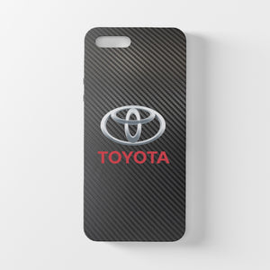 Toyota Carbon Fiber Tempered Glass iPhone Case FREE Shipping Worldwide