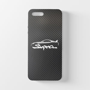 Coque iPhone en fibre de carbone pour Toyota Supra MK4 MK5, livraison gratuite dans le monde entier
