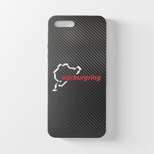 Charger l&#39;image dans la galerie, Coque iPhone en fibre de carbone et verre trempé Nürburgring, livraison gratuite dans le monde entier