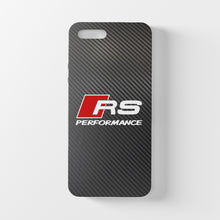 Charger l&#39;image dans la galerie, Coque iPhone en verre trempé et fibre de carbone Audi RS Performance, livraison gratuite dans le monde entier