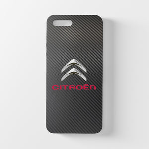 Citroen Carbon Fiber Tempered Glass iPhone Hülle Kostenloser Versand weltweit