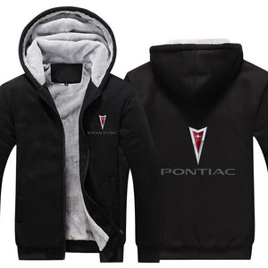 Pontiac Zipper Hoodie Sweatshirt Jacket Long Sleeve Jumper Clothing Apparel GTO Firebird Fiero Grand Prix G6 G8 FREE Shipping Worldwide
