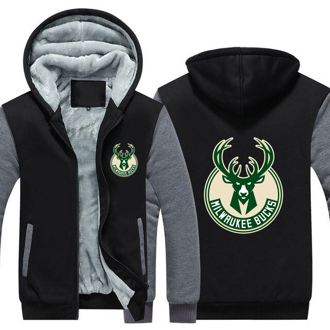 Milwaukee Bucks Clothing gray Black / XL