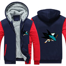 Load image into Gallery viewer, NHL San Jose Sharks Hoodie FREE Shipping Worldwide!!