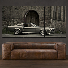Laden Sie das Bild in den Galerie-Viewer, Ford Mustang Shelby GT500 3-piece framed canvas print – premium motorsport wall art