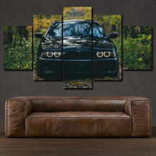 Load image into Gallery viewer, BMW E39 5-piece framed canvas print – wall art gift for sports car enthusiasts