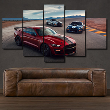 Load image into Gallery viewer, Ford Mustang Shelby Cobra 5-piece framed canvas print – wall art gift for sports car enthusiasts