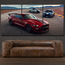 Load image into Gallery viewer, Ford Mustang Shelby Cobra 3-piece framed canvas print – premium motorsport wall art