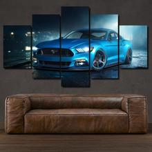 Load image into Gallery viewer, Ford Mustang 5-piece framed canvas print – wall art gift for sports car enthusiasts