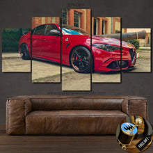 Laden Sie das Bild in den Galerie-Viewer, Alfa Romeo Giulia Quadrifoglio Canvas FREE Shipping Worldwide!! - Sports Car Enthusiasts