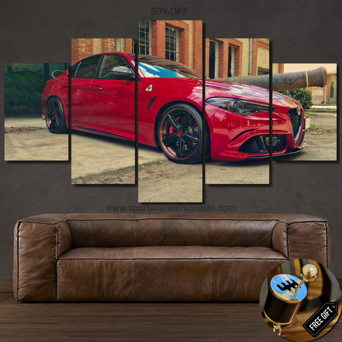 Alfa Romeo Giulia Quadrifoglio Canvas FREE Shipping Worldwide!! - Sports Car Enthusiasts