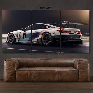 BMW M8 GTE Canvas FREE Shipping Worldwide!! - Sports Car Enthusiasts