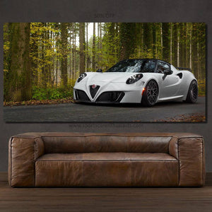 Alfa Romeo 4c Canvas FREE Shipping Worldwide!! - Sports Car Enthusiasts