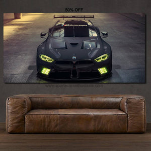 BMW M8 GTE Canvas FREE Shipping Worldwide!! - Sports Car Enthusiasts