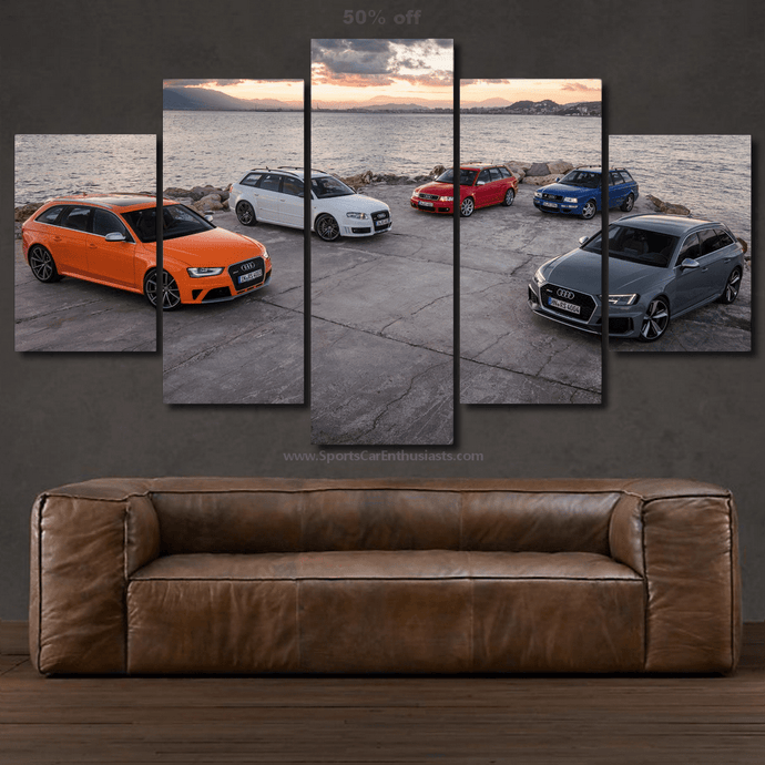 Audi RS4 Evolution Canvas FREE Shipping Worldwide!! - Sports Car Enthusiasts