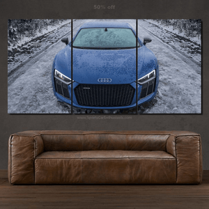 Audi R8 Canvas 3/5pcs FREE Shipping Worldwide!! - Sports Car Enthusiasts