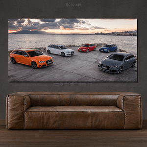 Audi RS4 Evolution Canvas FREE Shipping Worldwide!! - Sports Car Enthusiasts