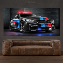 Load image into Gallery viewer, BMW M4 Safety Car Canvas FREE Shipping Worldwide!! - Sports Car Enthusiasts