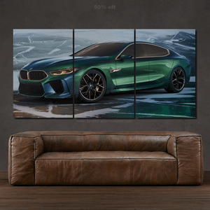 BMW M8 Gran Coupe Canvas 3/5pcs FREE Shipping Worldwide!! - Sports Car Enthusiasts
