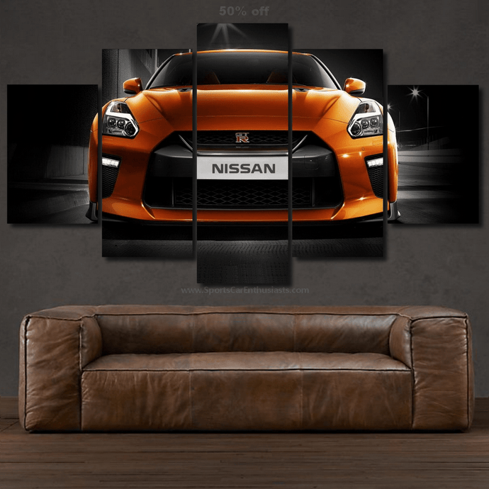 Nissan GT-R R35 Canvas 3/5pcs FREE Shipping Worldwide!! - Sports Car Enthusiasts