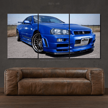 Load image into Gallery viewer, Nissan GT-R R34 Canvas FREE Shipping Worldwide!! - Sports Car Enthusiasts
